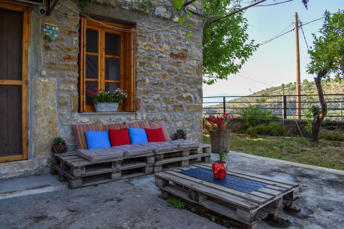 Coastal Stone Residence With Spectacular Scenery Kitriaí 외부 사진
